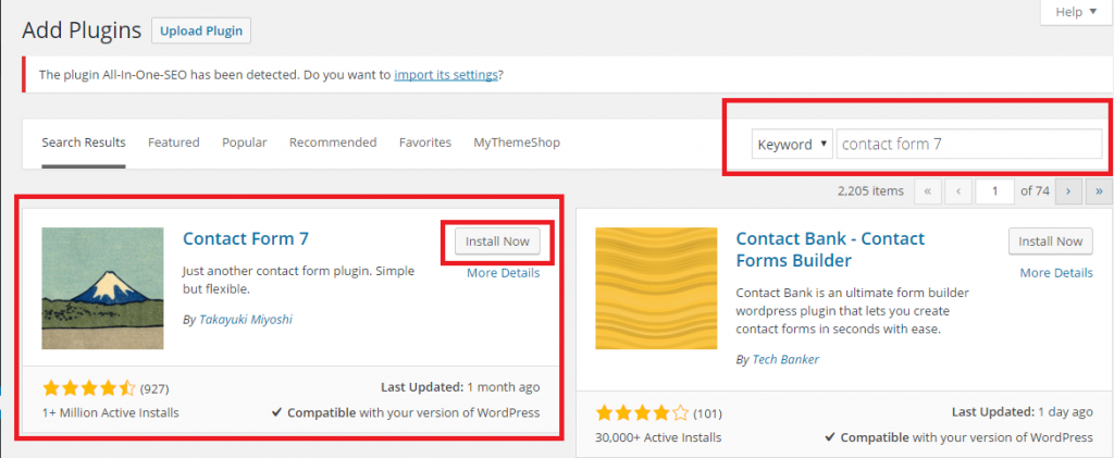 contact form 7 plugin